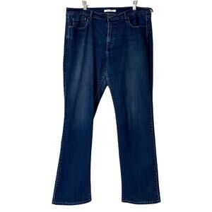 Levi’s 505 Straight Leg Dark Wash Mid Rise Jeans Women's Plus Size 16